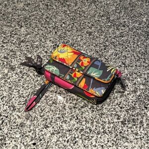 Vera Bradley Jazzy Blooms Keychain Wallet